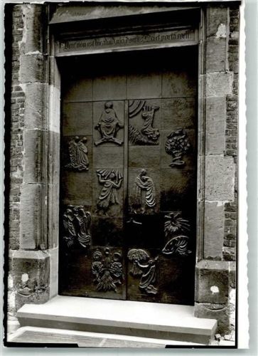 Beelen Kirche Portal Foto Original aus Archiv eines Ansichtskartenverlags Ort handschriftlich