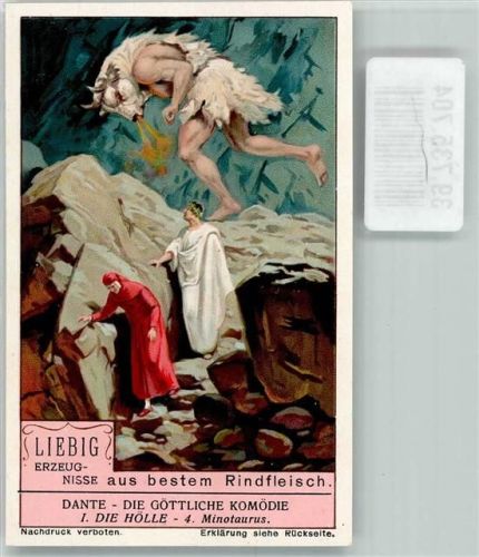 Dante-Die Göttliche Komödie I. Die Hölle 4. Minotaurus Liebig Erzeugnisse aus bestem Rindfleisch