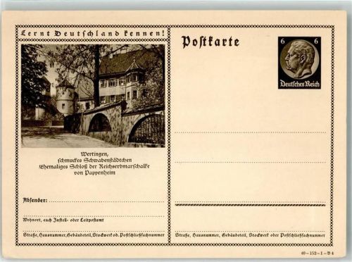 Wertingen Schloss von Pappenheim