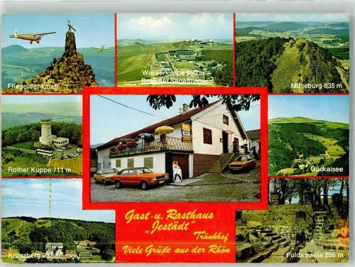 Poppenhausen Fliegerdenkmal Wasserkuppe Milseburg Gasthaus Jestädt Auto