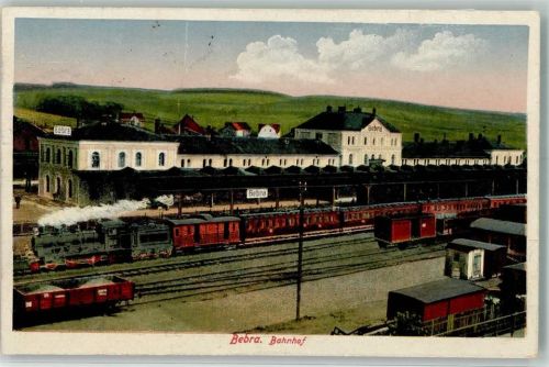 Bebra 1923 Bahnhof Eisenbahn Iflationsmarken 120Mark