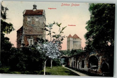 Stolpen 1903 Seigerturm Coselturm Schloss