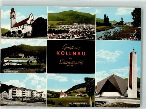 Kollnau St. Josefs Kirche Schwimmbad Ev. Kirche Schwarzwaldplatz
