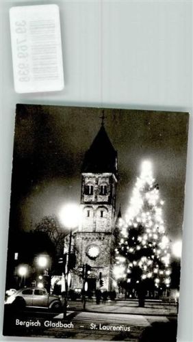 Bergisch Gladbach Kirche St. Laurentius VW-KäferFoto Original aus Archiv eines Ansichtskartenverlags