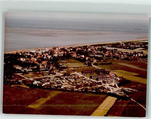 Duhnen Fliegeraufnahme Ort handschriftlich Foto Original aus Archiv eines Ansichtskartenverlags
