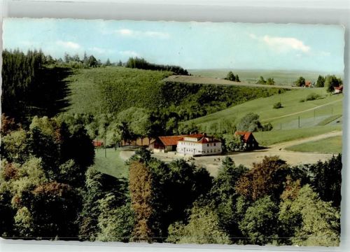 Babenhausen Gasthaus Pension Grabenhöfchen Foto AK Ort handschriftlich