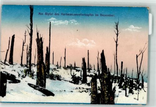 1916 Hartmannsweilerkopf Feldpost Bayer. Feldpostexpedition der 39. Res. Div.