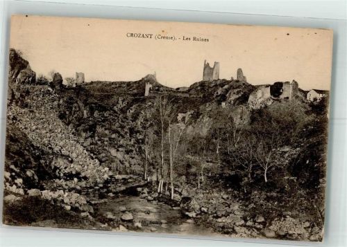 Crozant 1921 Ruinen