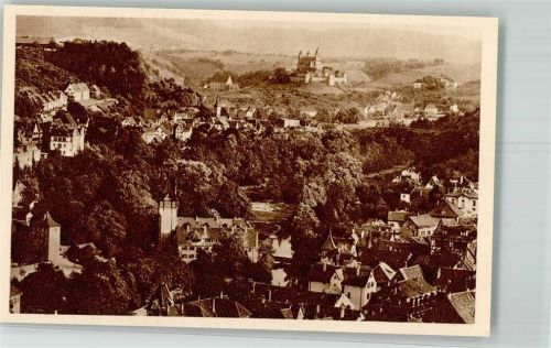 Schwäbisch Hall 1934 Reichswinterhilfe-Lotterie Bild 51 mit Kirche St. Michael und Großcomburg Das schöne Deutschland