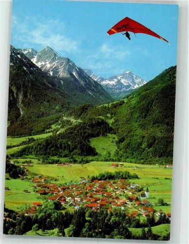 Bad Oberdorf mit Rotspitze Nebelhorn und Entschenkopf Franz-Milz-Verlag