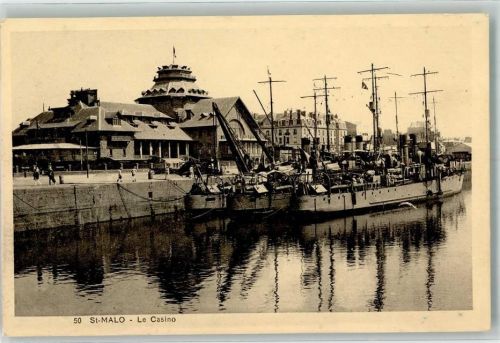 Saint-Malo 1929 Hafen Gasthaus le Casino