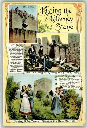 Cork Burg Blarney Kissing the Blarney Stone