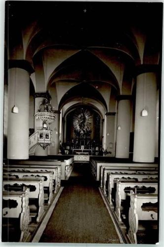 Wenden Inneres der Kath. Kirche Foto Original aus Archiv eines Ansichtskartenverlags Ort handschriftlich