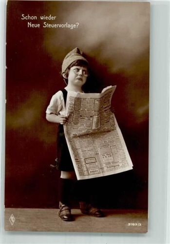Kind Zeitung Tracht Spruch PFB Nr.3183-3