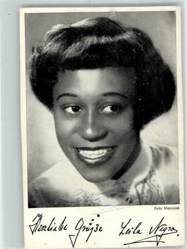 Foto Manassee Leila Negro Originalunterschrift KEINE AK