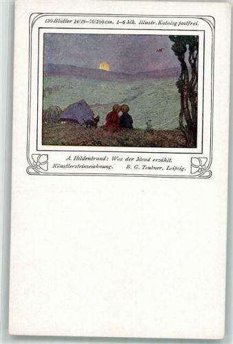 A. Hildenbrand Was der Mond erzählt Liebespaar Verlag Teubner