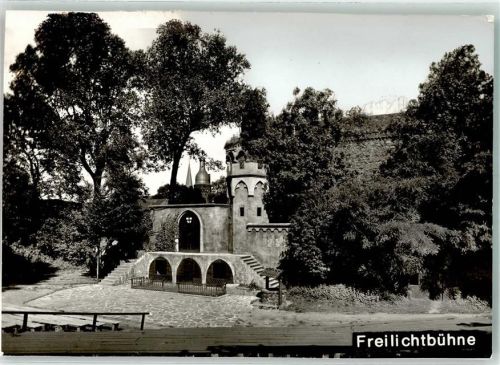 Zons Freilichtbühne Ort handschriftlich Foto Original aus Archiv eines Ansichtskartenverlags