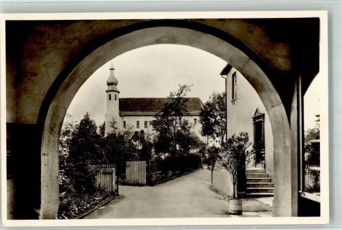 Neckarelz Exerzitienhaus Kirche Foto AK