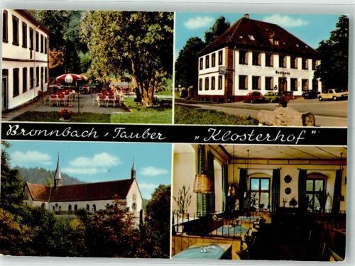 Bronnbach Gasthaus Pension Klosterhof Kloster Bronnbach Fotograf Siegfried Würzberger Nr. 392