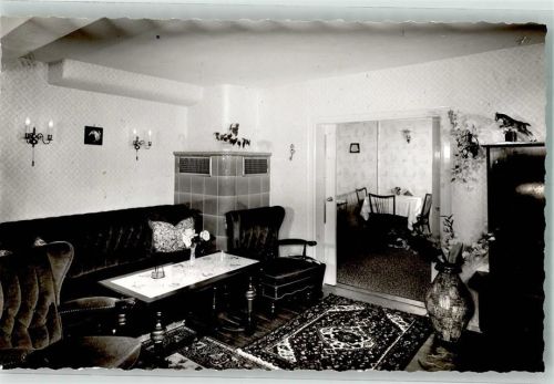 Hetzbach Pension Lindenhof Ort handschriftlich Foto Original aus Archiv eines Ansichtskartenverlags