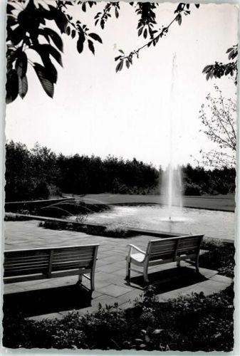 Bad Waldliesborn Fontaine Ort handschriftlich Foto Original aus Archiv eines Ansichtskartenverlags