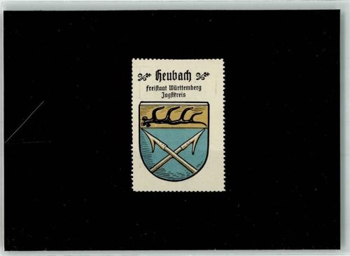 73540 W7072 Heubach , Württ Vignette Wappen