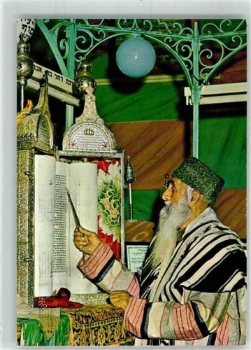 Tiberias Judaika An Oriental Jew Reading the Scirptures Ort lt. Stempel
