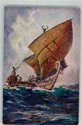 Das letzte Boot von der Insel Agomes, Südsee Kolonialkriegerdank Bohrdt, H.