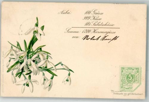 1900 Schneeglöckchen Grüsse