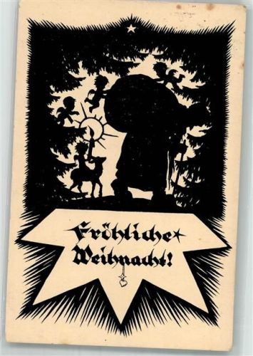 Engel Reh Weihnachten Schattenbilder