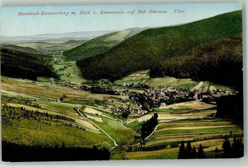 Manebach Blick v. Emmastein auf Bad Ilmenau