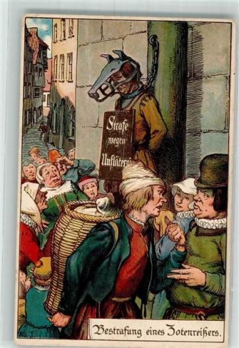 Bestrafung eines Zotenreißers Verlag E. Nister