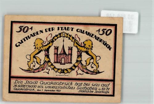 Quakenbrück 1921 50 Pfennig