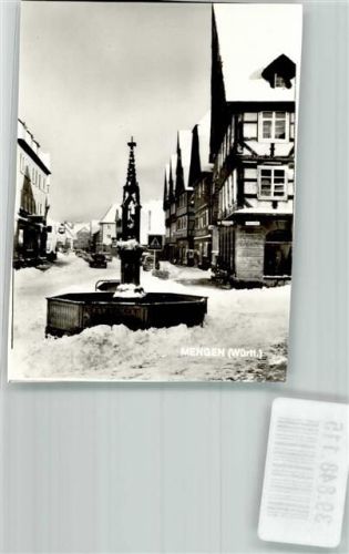 Mengen Winter Foto Original aus Archiv eines Ansichtskartenverlags