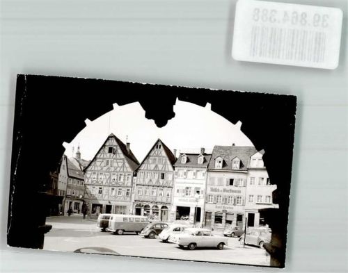Tauberbischofsheim VW Käfer VW T1 Opel Ort handschriftlich Foto Original aus Archiv eines Ansichtskartenverlags