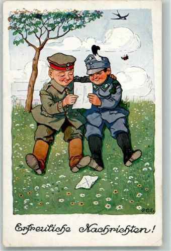 1916 WK I Zweibund Freudige Nachrichten
