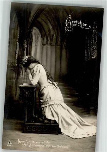 1906 Photochemie Serie 4034-9 Gebet in dere Kirche