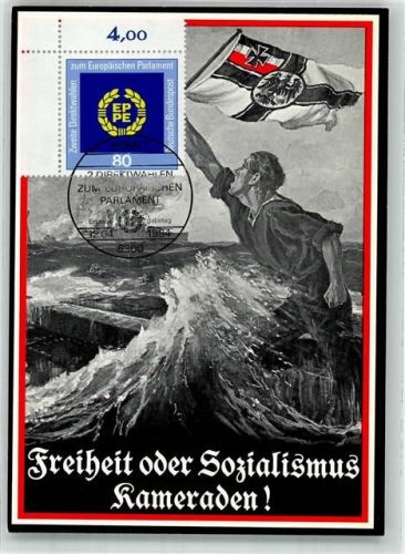 1984 sign. Bohrdt, Hans Der letzte Mann Marine Schwarz-Weiß-Rot 2. Direktwahlen zum Europäischen Parlament