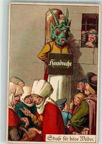 Hausdrache Strafe f. böse Weiber Verlag E. Nister