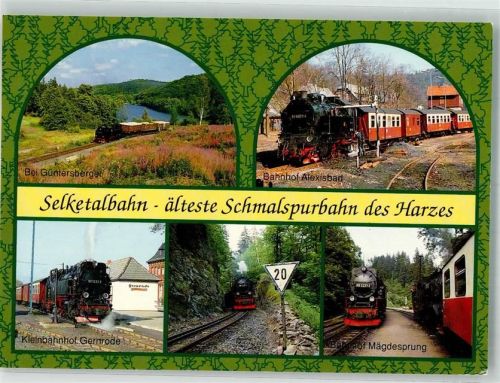Mägdesprung Selketalbahn älteste Schmalspurbahn Bahnhöfe Alexisbad, + Gernrode