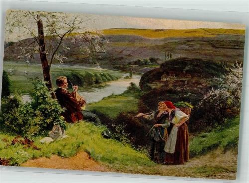 G. Liersch Deutsche Kunst 535 sign. Schultheiß Wandern