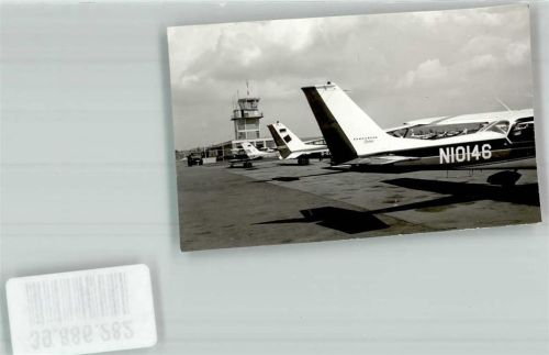 Egelsbach Flugzeug Flugplatz Ort handschriftlich Foto Original aus Archiv eines Ansichtskartenverlags