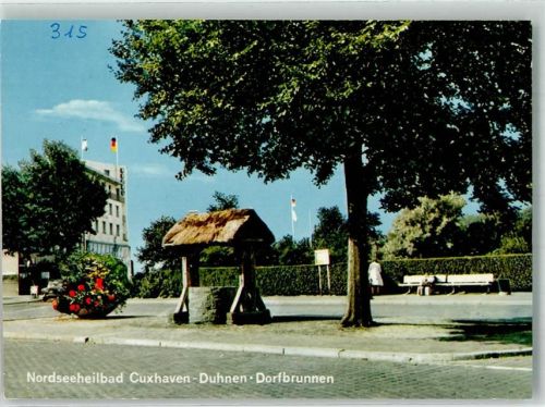 Duhnen Denkmal Dorfbrunnen
