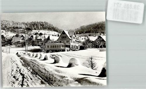Lautenbach Winter Gasthaus Lautenfels Ort handschriftlich