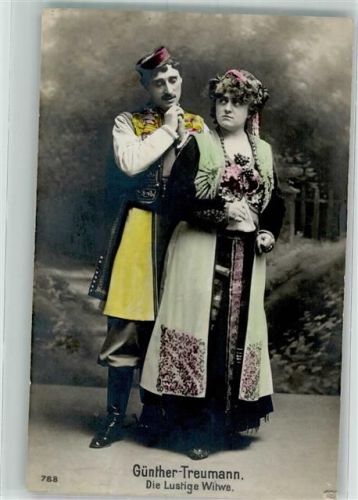 Günther Treumann in Die lustige Witwe Theaterschauspieler 1907