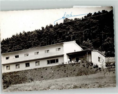 Wolzhausen Pension Schwarz Ort handschrfitlich Foto Original aus Archiv eines Ansichtskartenverlags