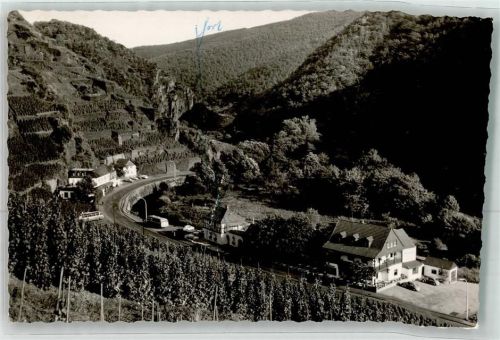 Walporzheim Ahrtal Straße Omnibus Auto Ort handschriftlich Foto Original aus Archiv eines Ansichtskartenverlags