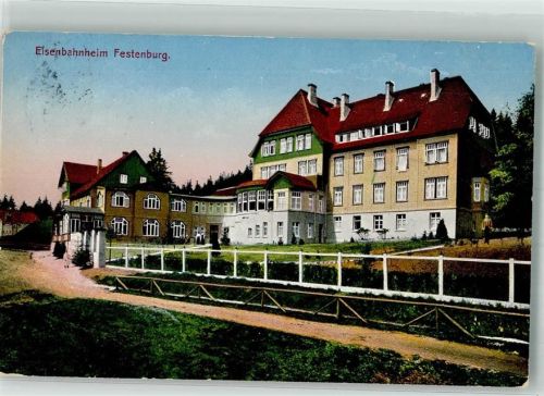 Festenburg 1913 Pension Eisenbahnheim