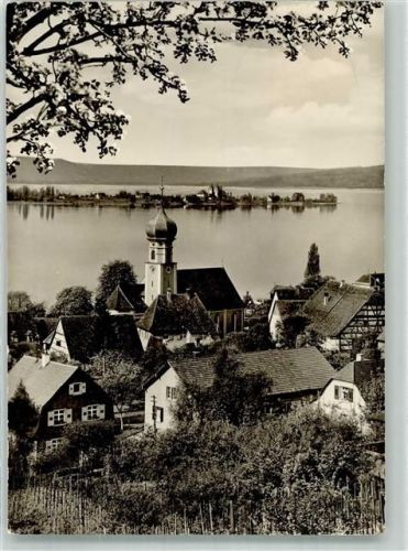 Allensbach mit St. Nikolaus Kirche und Insel Reichenau