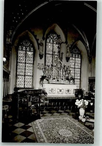 Waldleiningen Kapelle im Sanatorium Schloss Waldleiningen Foto Original aus Archiv eines Ansichtskartenverlags Ort handschriftlich